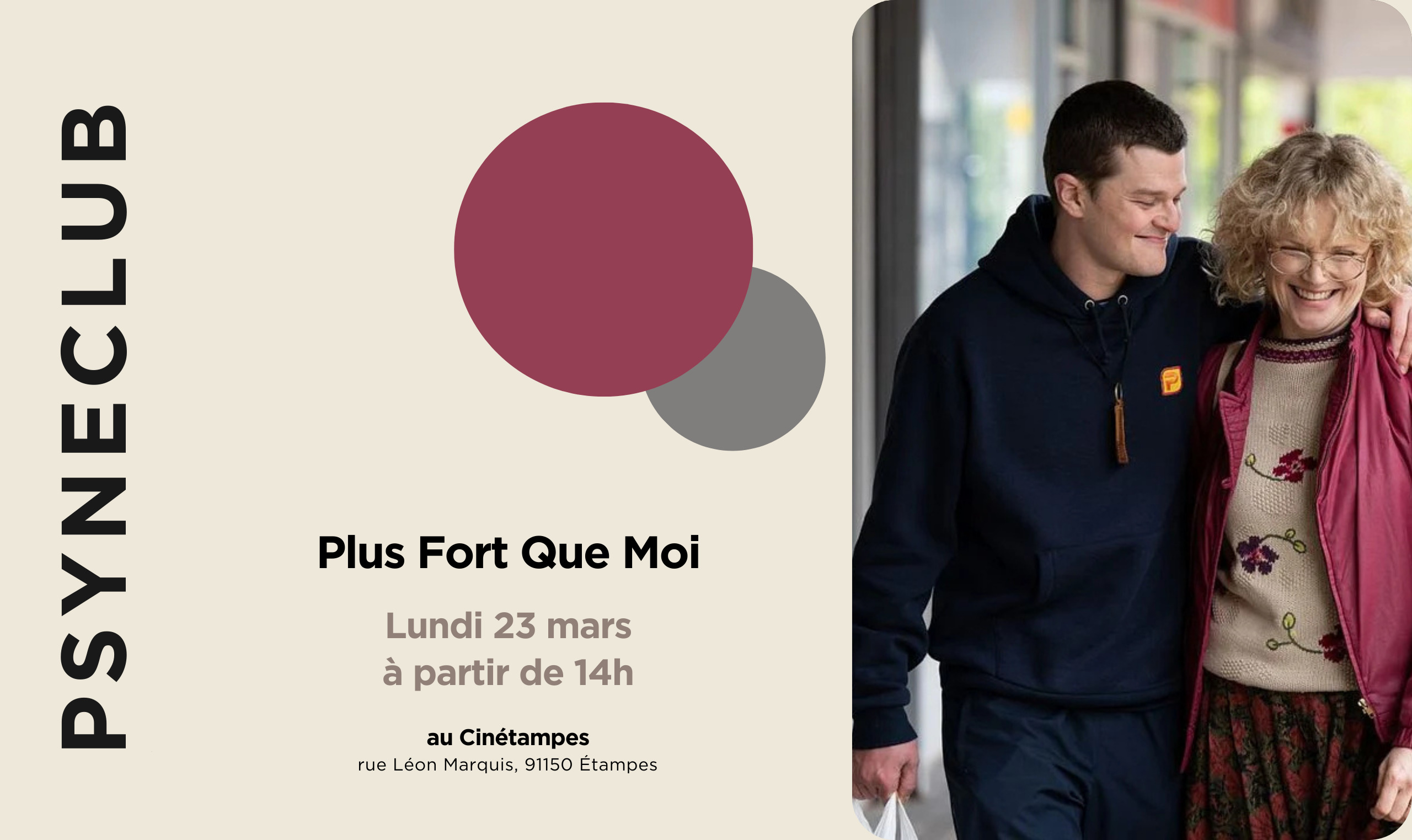 You are currently viewing « Plus Fort Que Moi » au Psyneclub de mars.